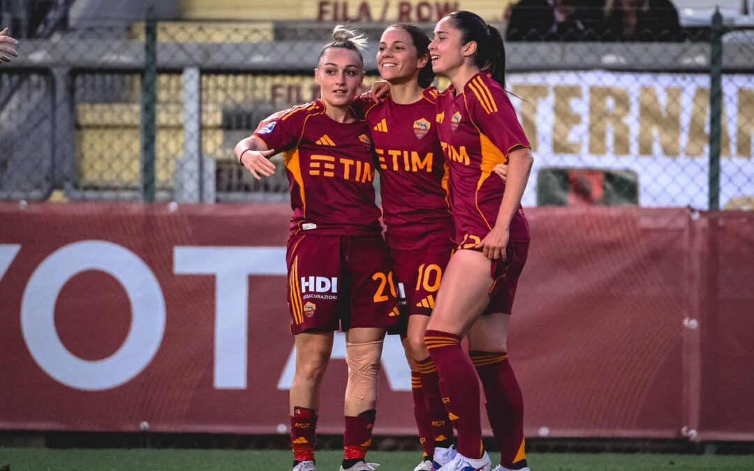 Serie A Women, la Roma neo scudettata in “passerella” a Sassuolo (ore 15)