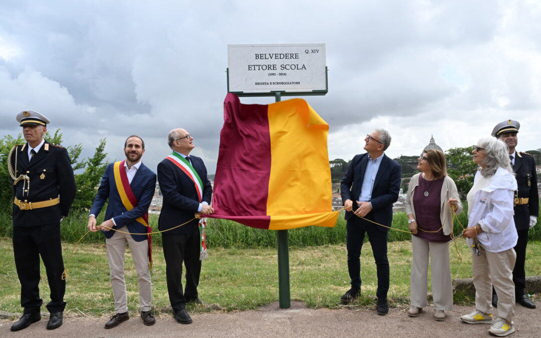 Monte Ciocci: intitolata a Ettore Scola la terrazza panoramica