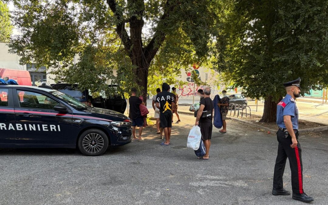 Quartiere Nomentano, sgomberato insediamento abusivo: 12 romeni identificati