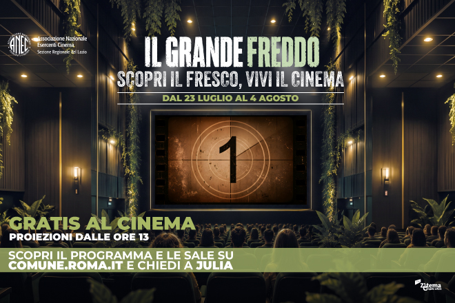 “Il Grande Freddo”: proiezioni gratuite in sale e spazi culturali contro le ondate di calore