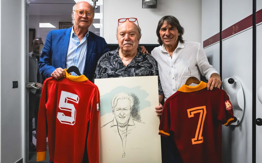 Roma, a Trigoria nostalgia e amarcord con Bruno Conti, Falcao e Lino Banfi
