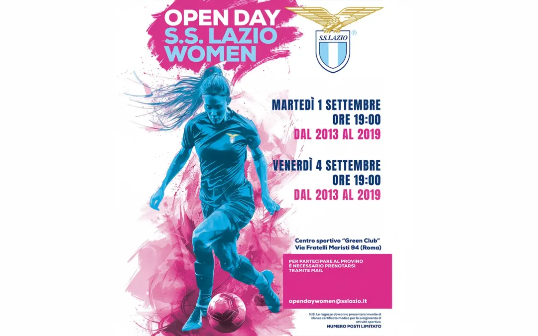 Lazio Women, proseguono gli open day: ecco le date dei nuovi appuntamenti