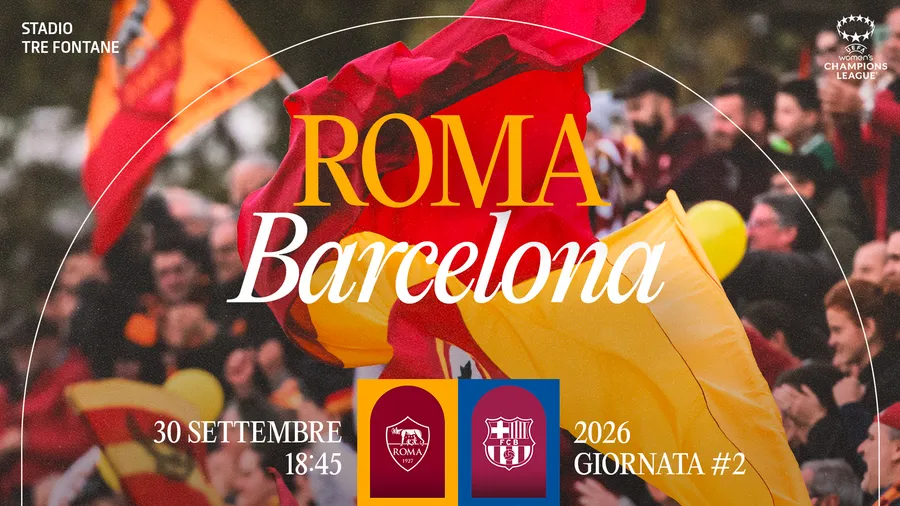 Roma Women, in vendita i biglietti per la sfida con il Barcellona di Champions League