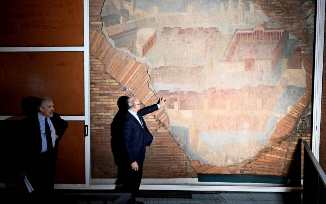 Terme di Traiano, aprono al pubblico la Città Dipinta e il Grande Mosaico dopo il restauro