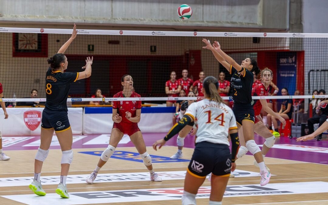 Volley A2 femminile, la Smi Roma si arrende sul campo di Busto Arsizio: 3-1