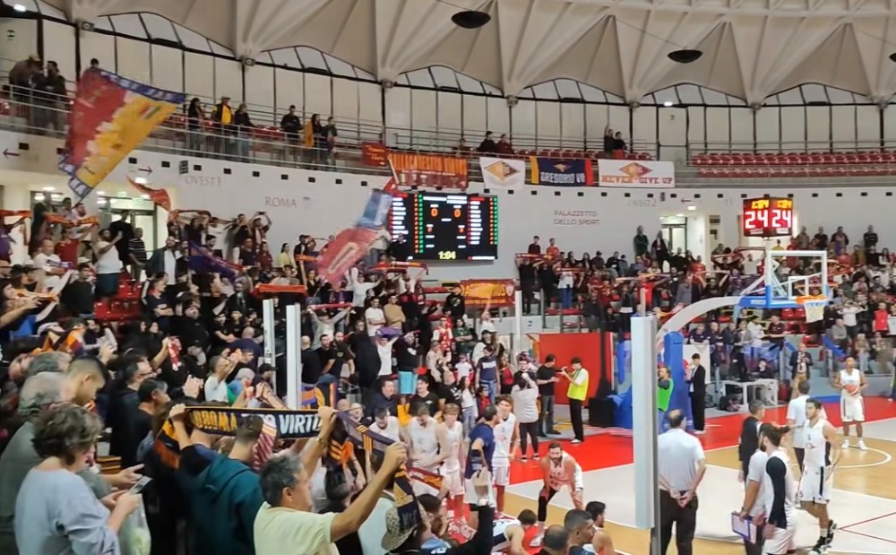 Virtus Roma, coach Villa: “I tanti tifosi sugli spalti? La passione non si vende”