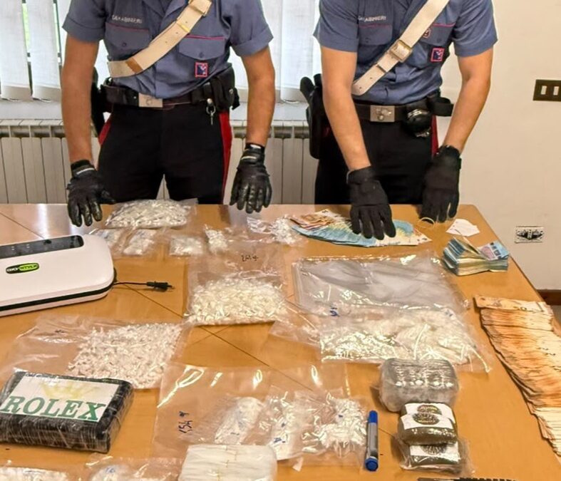 Controlli dei Carabinieri: due arresti per spaccio, sequestrati 2,7 kg di cocaina